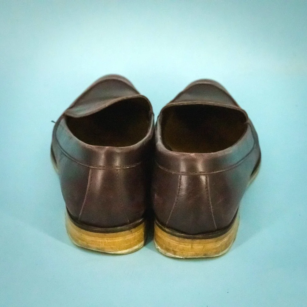 Everlane Size 7 The Modern Day Burgundy Leather Pointed Toe Slip On Flats Loafer